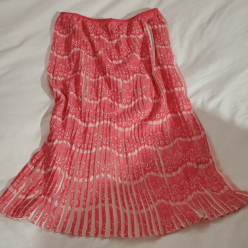 Like NEW! Elegant Karen Millen Vibrant Pink A-Line Skirt